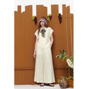 ELFSACK Women's Sleeveless Linen Blend Matching Set Lyocell Shirt Wide Leg Pants Two Piece Suit