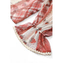 ELFSACK Women's Ruffled Chiffon Blouse with Strawberry Print