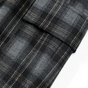 ELFSACK Women's Vintage Plaid Cargo Pants with Side Pockets, Retro Baggy Wide Leg Trousers