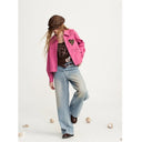 ELFSACK Women Vintage Wide‑leg Denim Jeans with Washed Effect Loose Baggy Straight Pants for Daily Streetwear