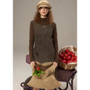 Autumn ELFSACK New Arrivals Casual Cartoon Embroidery Solid Color Hoodie Dress Set Lounge Wear For Women