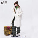 ELFSACK Women's Vintage Plaid Cargo Pants with Side Pockets, Retro Baggy Wide Leg Trousers